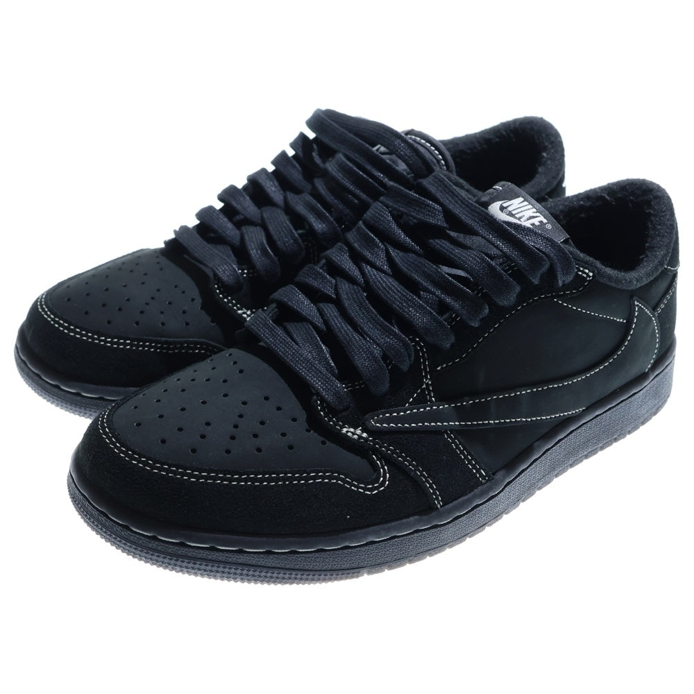NIKE(ナイキ) ×TRAVIS SCOTT AIR JORDAN 1 LOW OG SP BLACK PHANTOM トラヴィススコット エアジョーダン1 ブラックファントム ローカットスニーカー US9/27cm DM7866-001