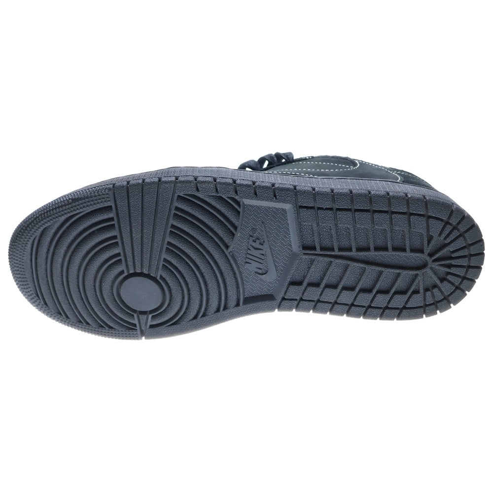 NIKE(ナイキ) ×TRAVIS SCOTT AIR JORDAN 1 LOW OG SP BLACK PHANTOM トラヴィススコット エアジョーダン1 ブラックファントム ローカットスニーカー US9/27cm DM7866-001