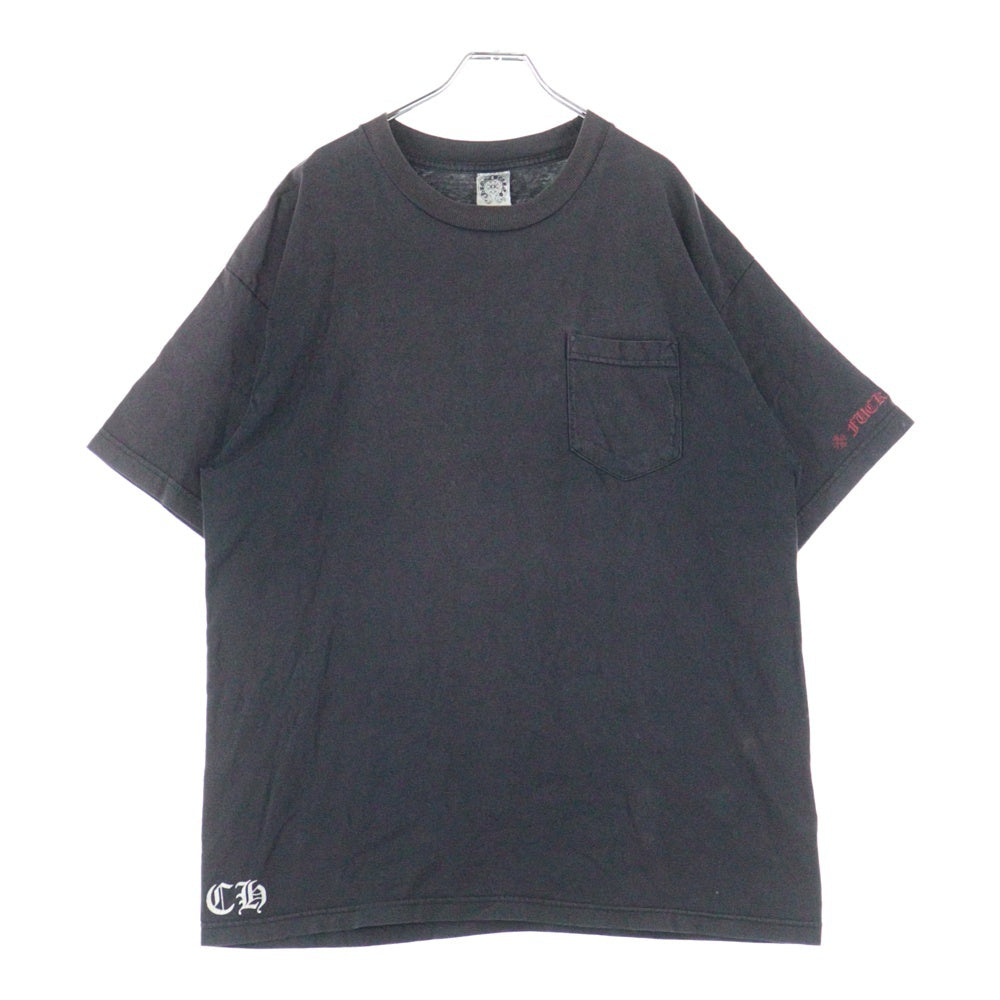CHROME HEARTS(クロムハーツ) OLD Scroll Label オールド バックスクロールラベル クルーネック 半袖Tシャツ カットソー ブラック