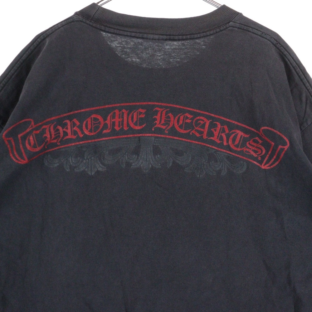 CHROME HEARTS(クロムハーツ) OLD Scroll Label オールド バックスクロールラベル クルーネック 半袖Tシャツ カットソー ブラック