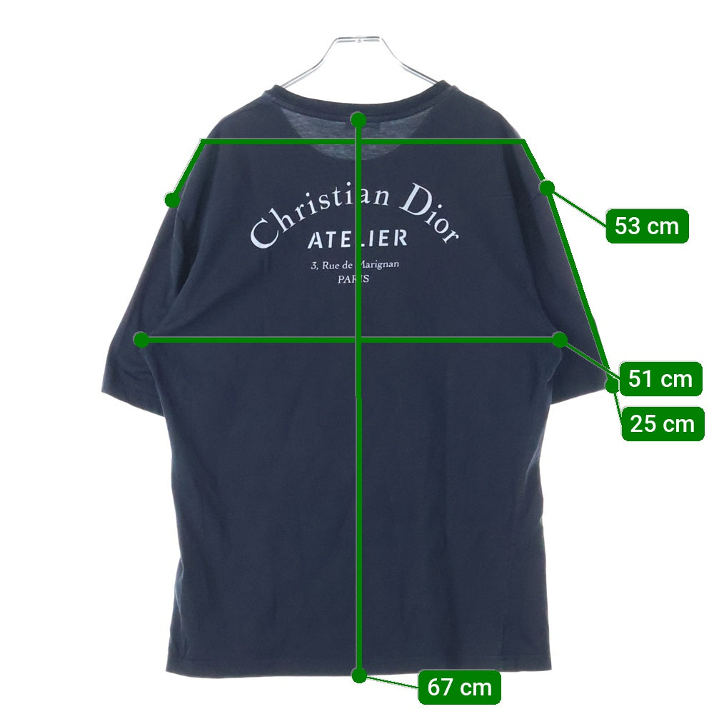Dior HOMME(ディオールオム) Atelier T-Shirt 半袖Tシャツ ブラック 863J621I2712