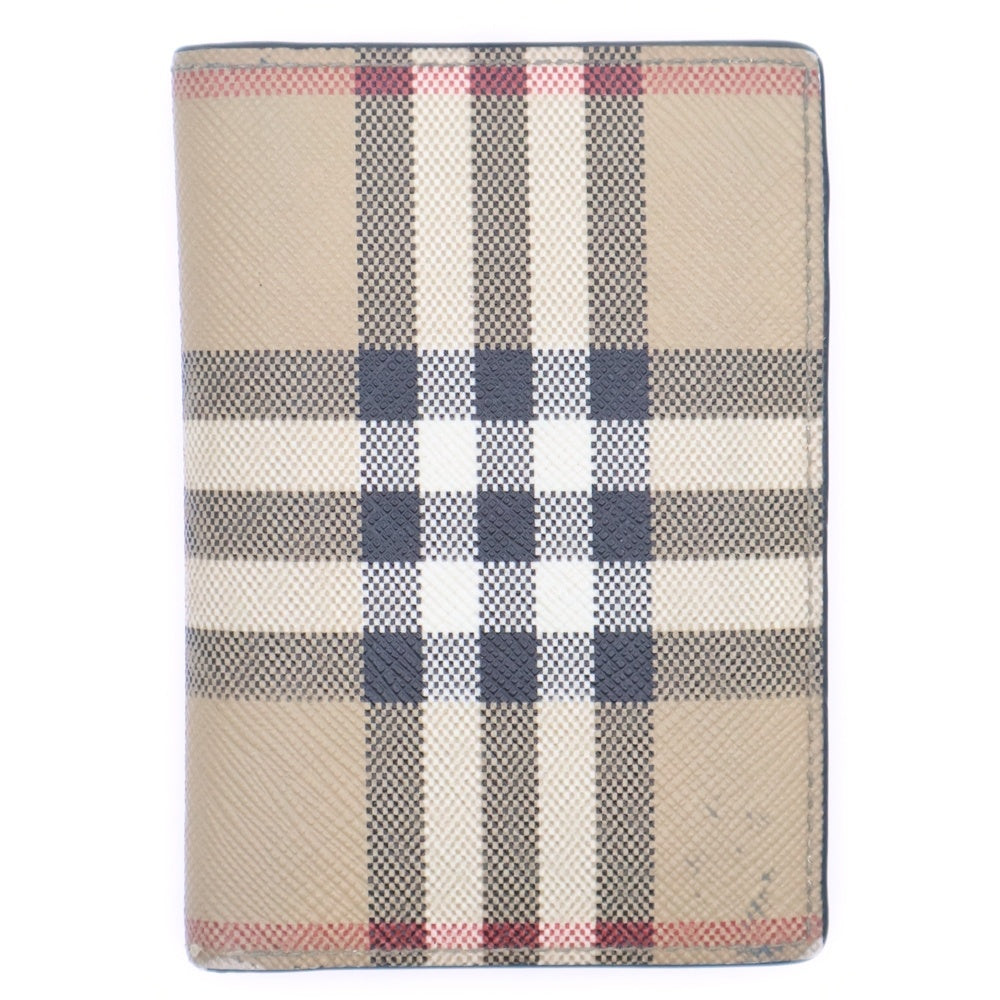 BURBERRY(バーバリー) チェック レザー カードケース ベージュ