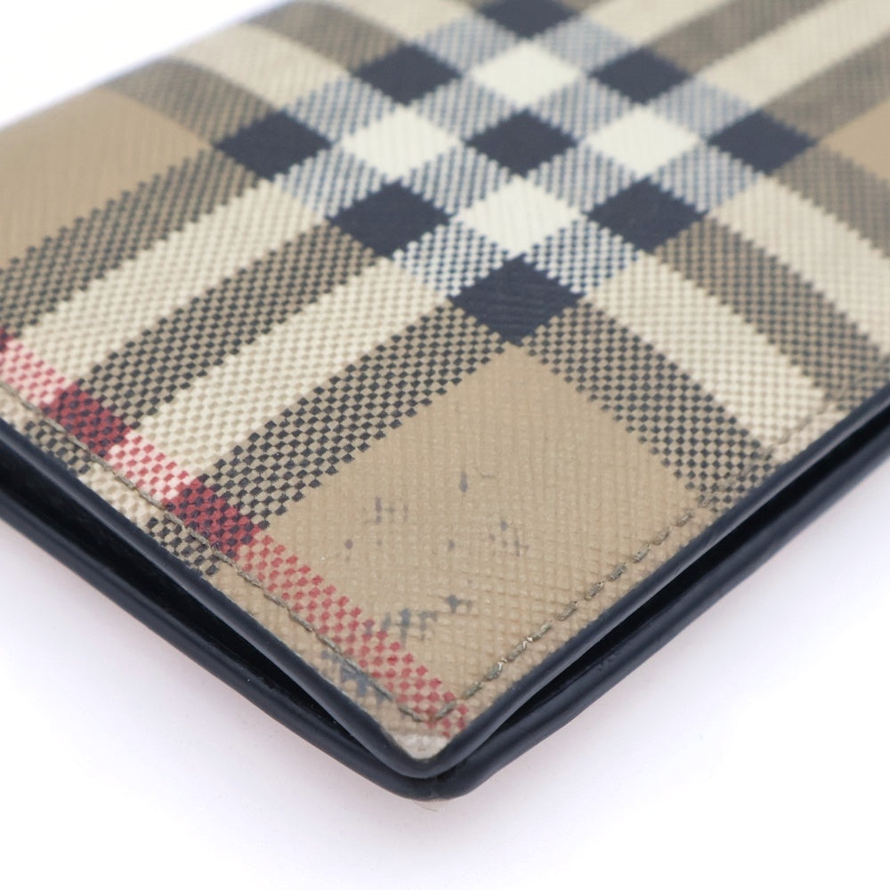 BURBERRY(バーバリー) チェック レザー カードケース ベージュ