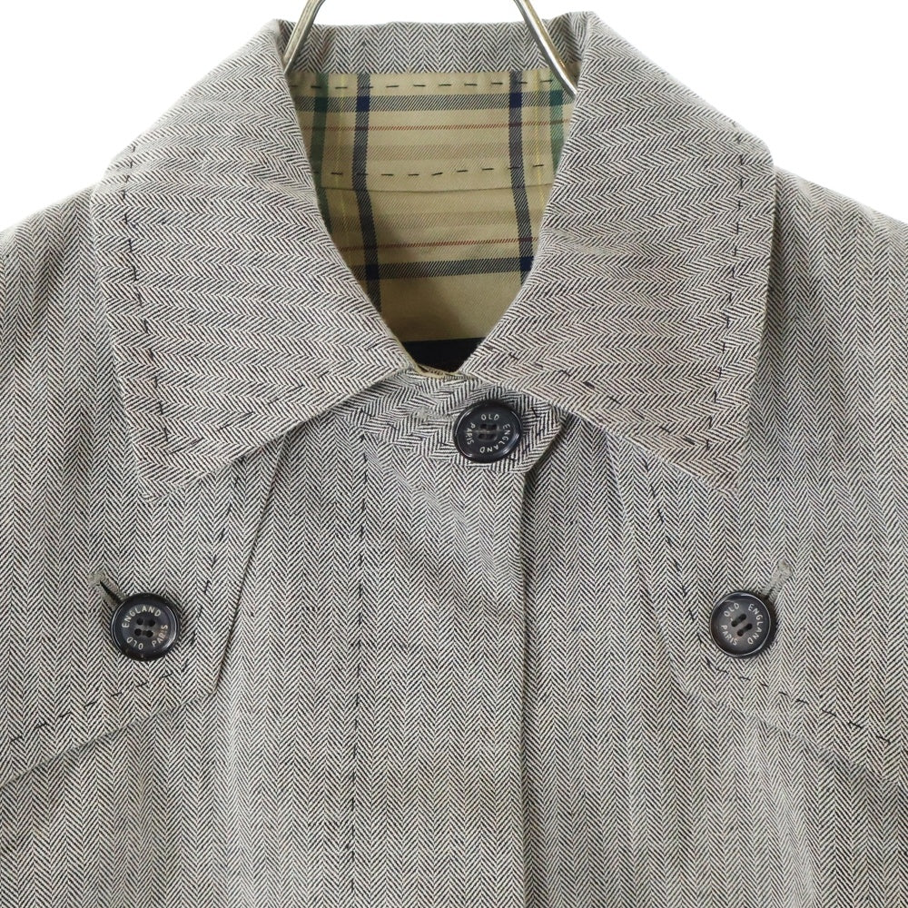 NO BRAND(ノーブランド) OLD ENGLAND 襟付きコート グレー