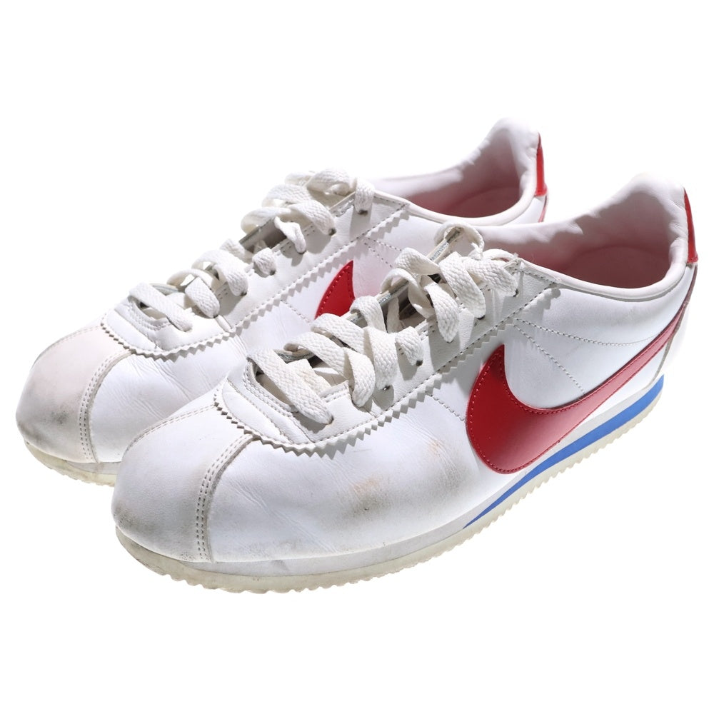 NIKE(ナイキ) CLASSIC CORTEZ クラシックコルテッツ ローカットスニーカー ホワイト/レッド 807471-103 US10/28cm