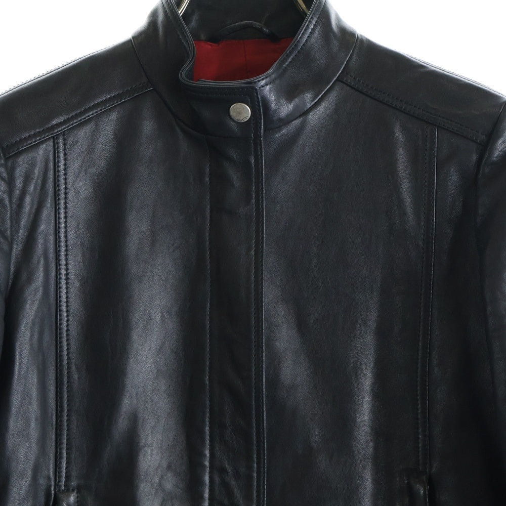 GUCCI(グッチ) ラムレザー シングルライダース ブラック 264857-XN571 レディース