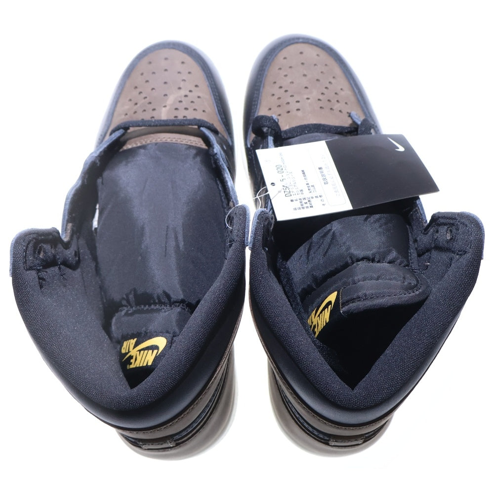 NIKE(ナイキ) AIR JORDAN1 RETRO HIGH OG PALOMINO エアジョーダン1 レトロ パロミノ ハイカットスニーカー ブラウン/ブラック US9.5/27.5cm DZ5485-020