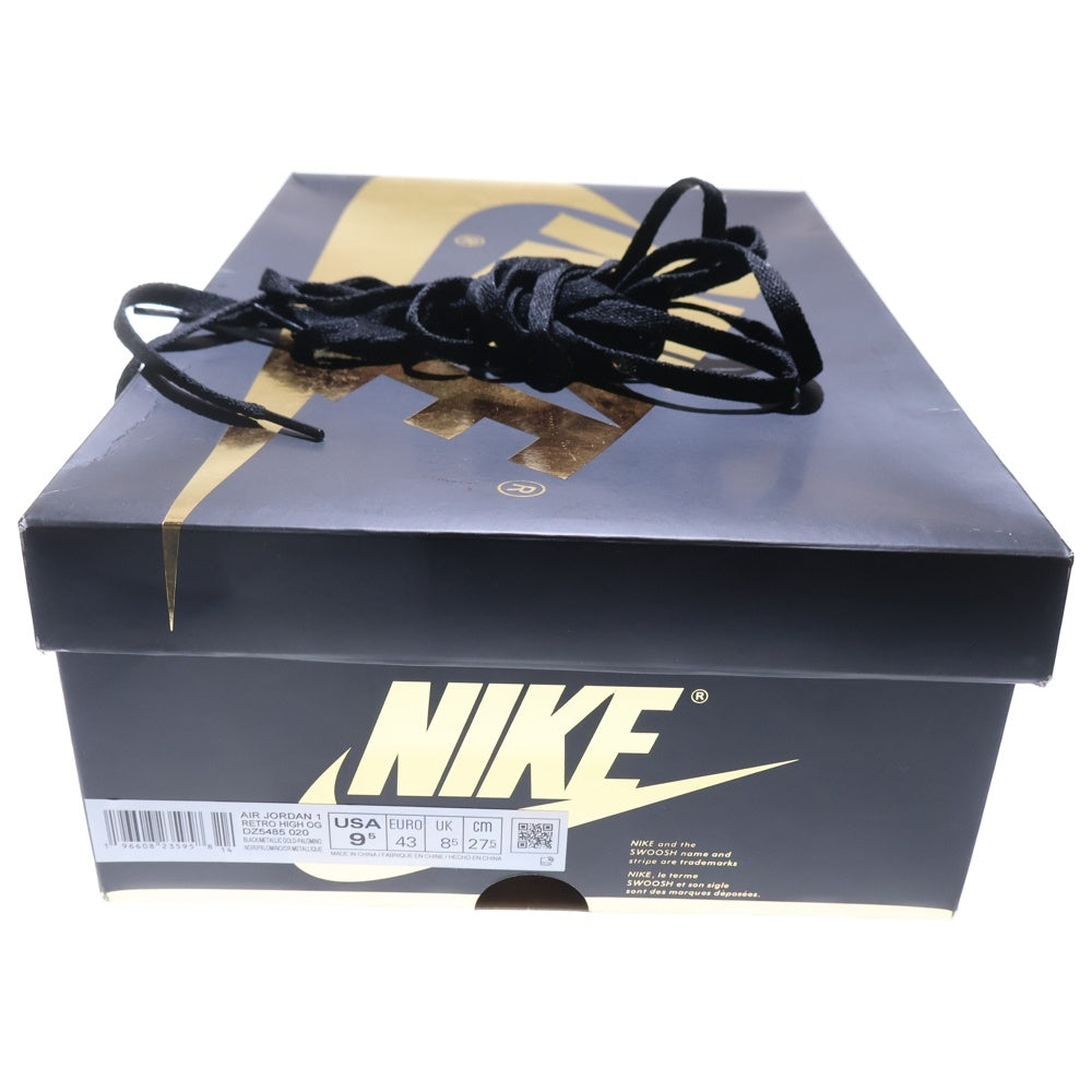 NIKE(ナイキ) AIR JORDAN1 RETRO HIGH OG PALOMINO エアジョーダン1 レトロ パロミノ ハイカットスニーカー ブラウン/ブラック US9.5/27.5cm DZ5485-020