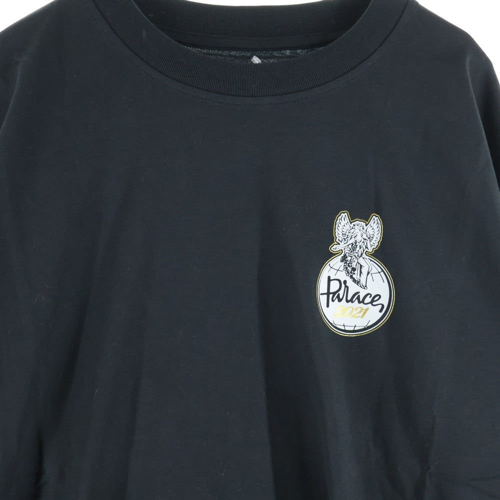 Palace Skateboards(パレススケートボーズ) × Harrods L/S Tee ハロッズ バックプリント クルーネック ロングスリーブ 長袖Tシャツ ブラック