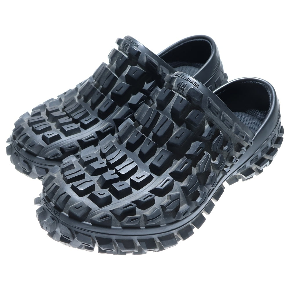 BALENCIAGA(バレンシアガ) 23SS DEFENDER CLOG ディフェンダー バウンサー ミュール サンダル ブラック 735252