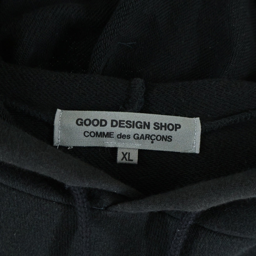 COMME des GARCONS(コムデギャルソン) フロントプリント プルオーバーパーカー フーディー ブラック IO-T001