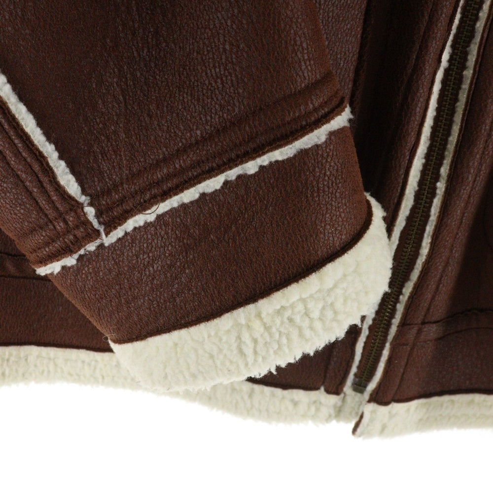 FREAK'S STORE(フリークスストア) リバーシブルムートンボア ジップアップジャケット ブラウン 204-3532