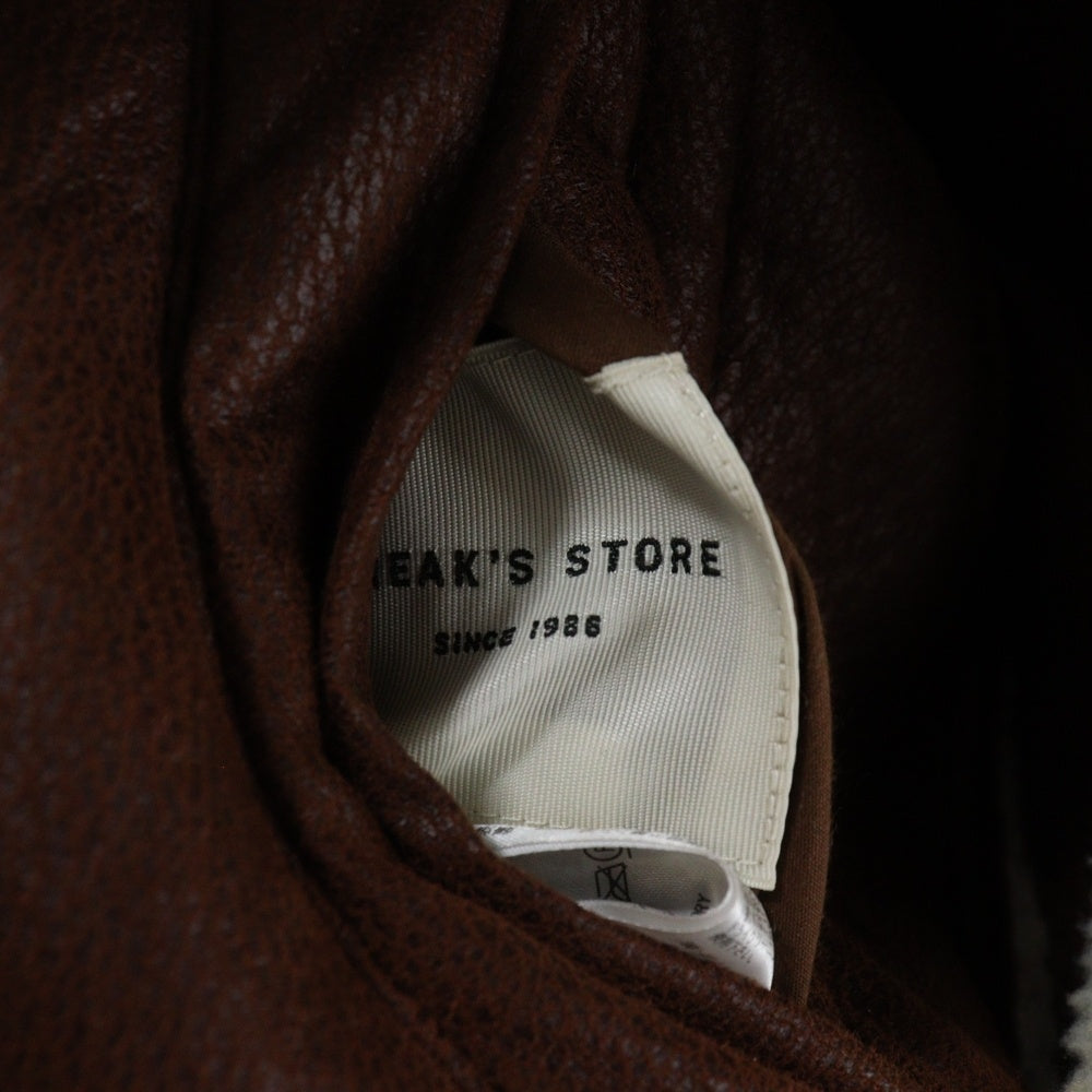 FREAK'S STORE(フリークスストア) リバーシブルムートンボア ジップアップジャケット ブラウン 204-3532
