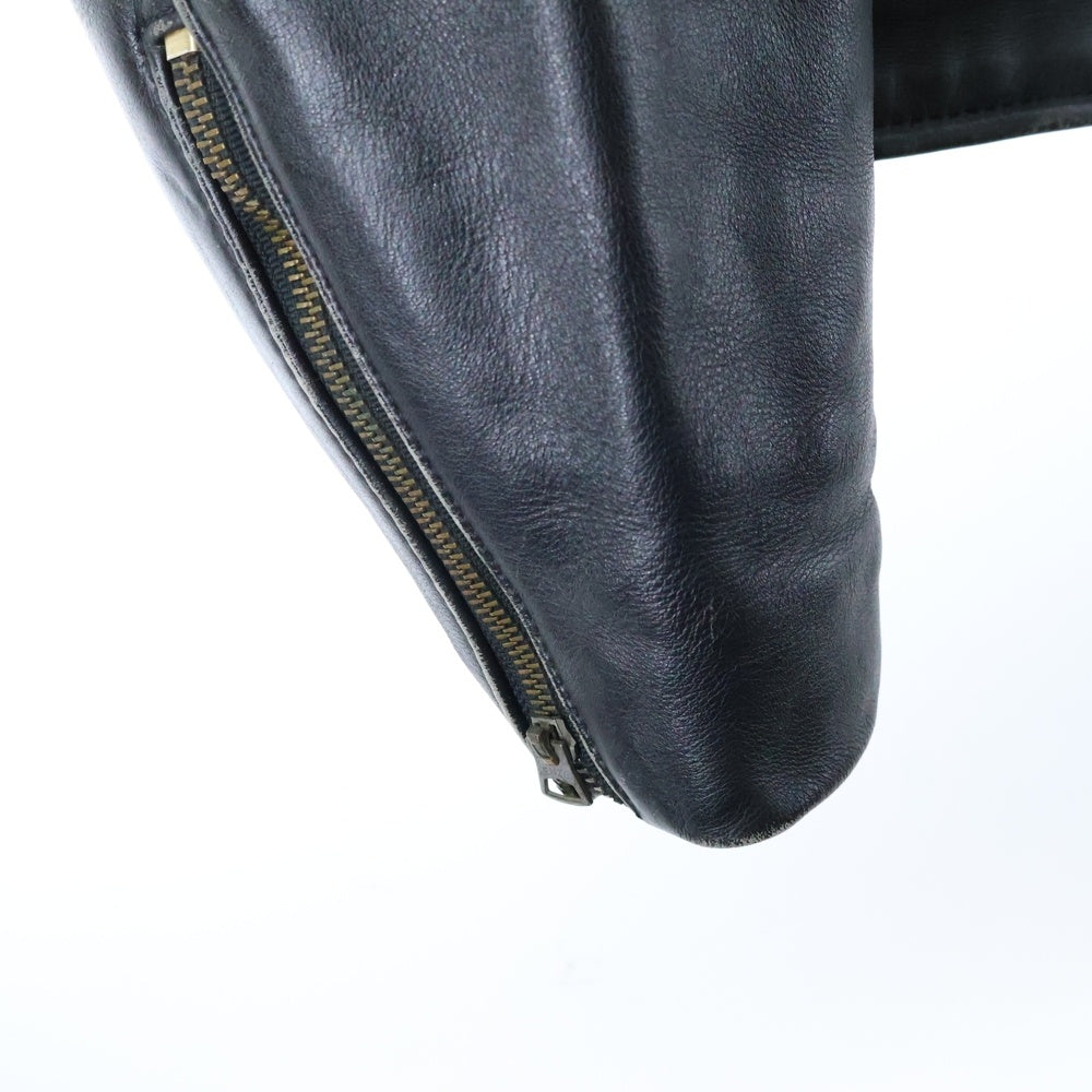 VANSON(バンソン) USA製 シングルライダース レザージャケット ブラック 20346A07