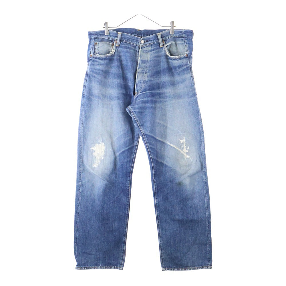 EVISU(エビス) 黄カモメ ボタンフライ レギュラー ストレート デニム パンツ インディゴ