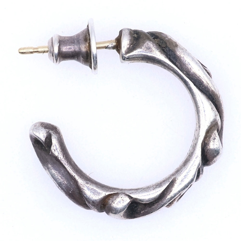 CHROME HEARTS(クロムハーツ) HOOP SCROOL スクロール フープピアス シルバー BCA102