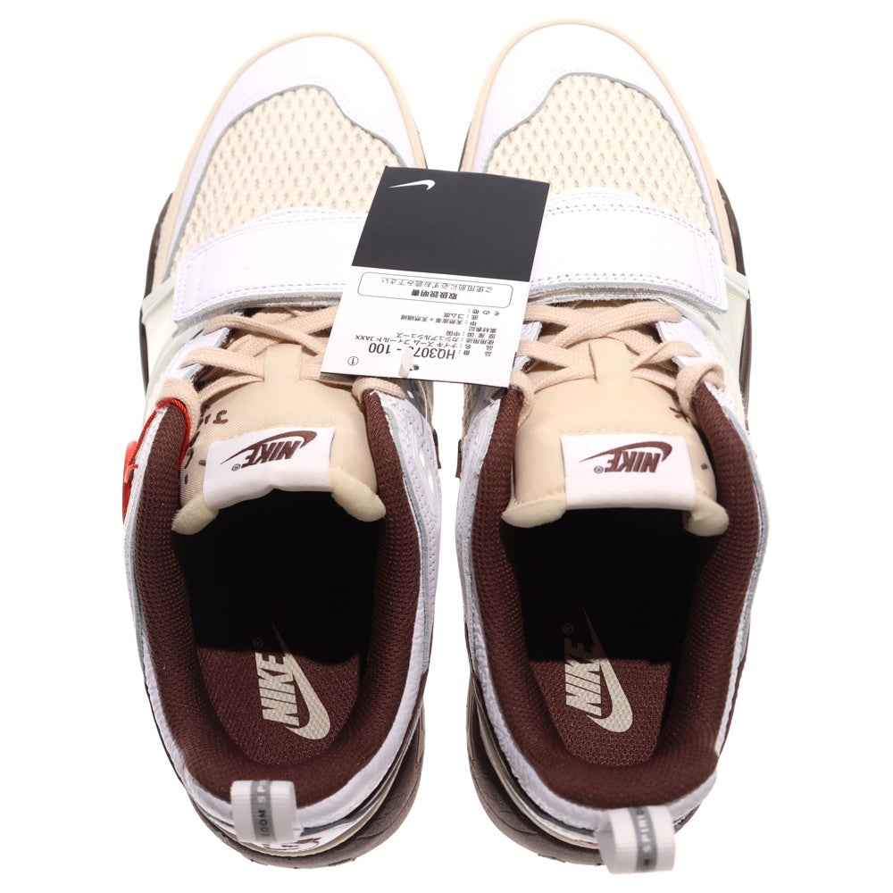 NIKE(ナイキ) ×TRAVIS SCOTT Zoom Field Jaxx トラヴィススコット ズームフィールドジャックス ローカットスニーカー ブラウン/ホワイト US9.5/27.5cm HQ3073-100
