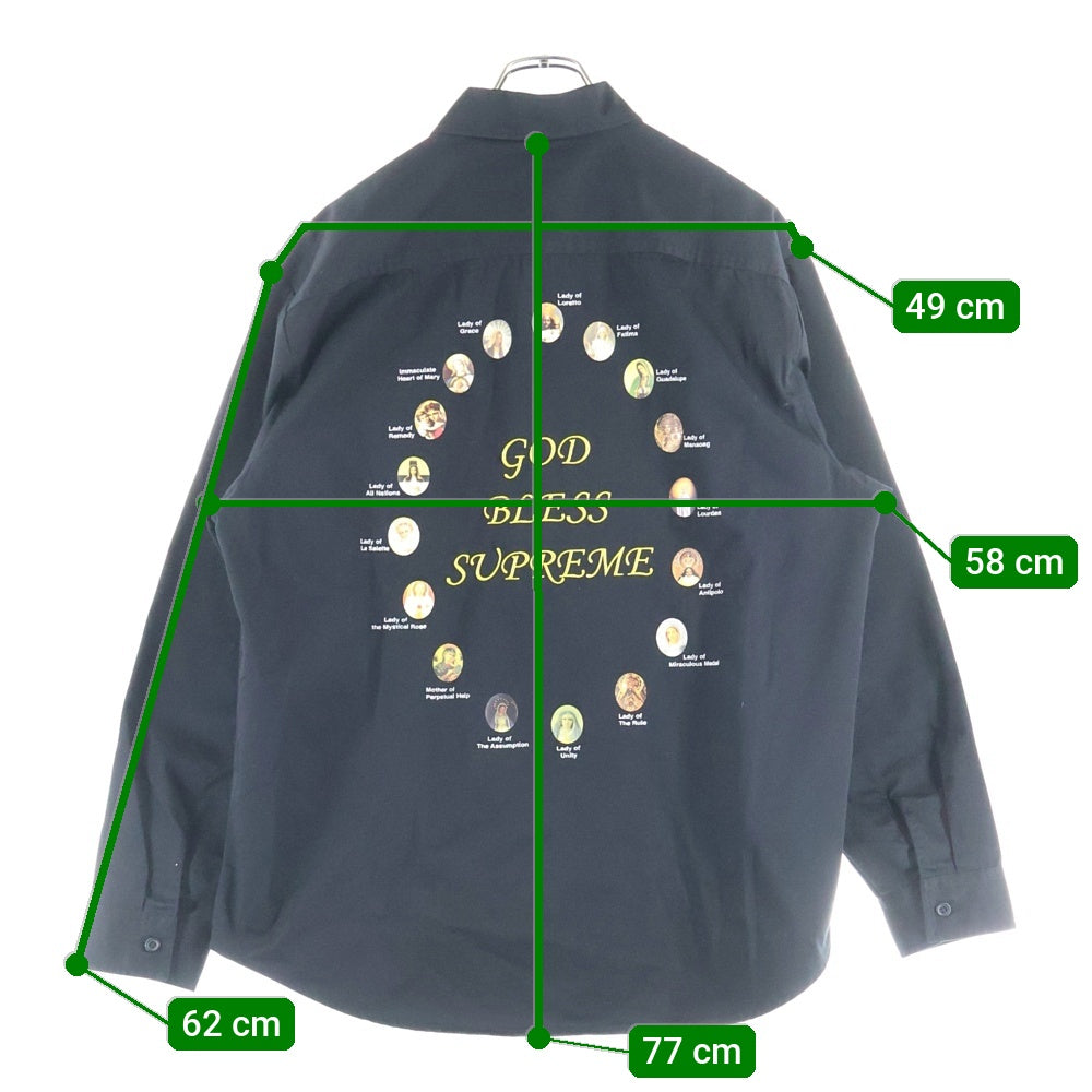 SUPREME(シュプリーム) 24SS Our Lady Work Shirt アワー レディー ワークシャツ 長袖シャツ ブラック