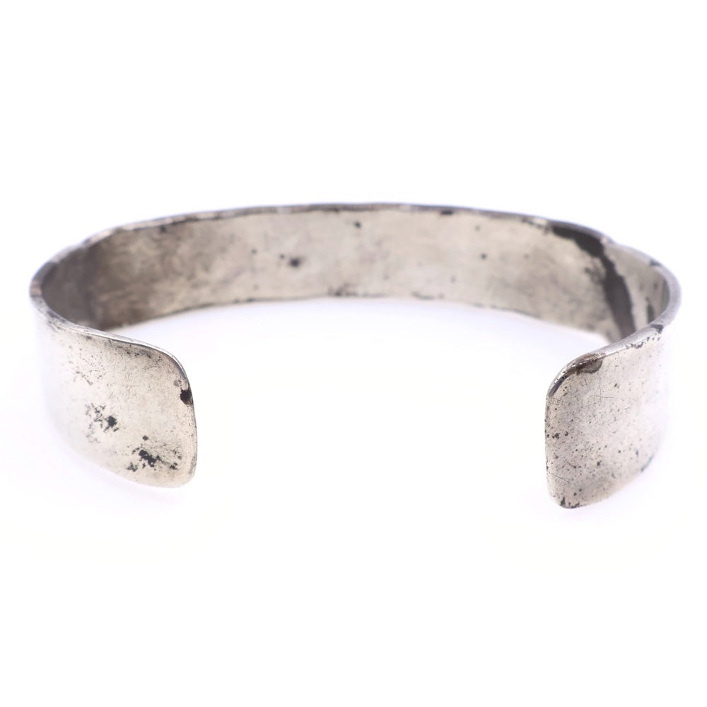 INDIAN JEWELRY(インディアンジュエリー) ナバホ族 Mary Bill メアリービル スタンプワーク バングル ブレスレット シルバー