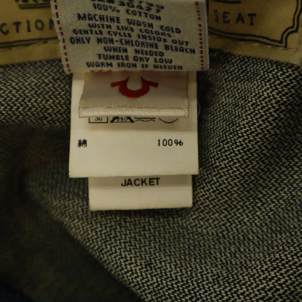 TRUE RELIGION(トゥルーレリジョン) IMMY SUPER T JACKET 2nd型 デニムジャケット インディゴ 37453