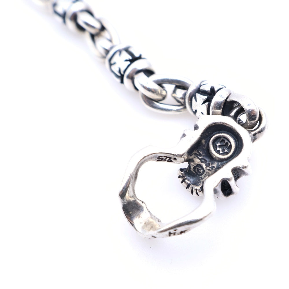 Travis Walker(トラヴィスワーカー) JUMPED OUTLAW LINKS BRACELET WITH SPEED TOGGLE WITH T-BAR CZ カスタム ライトストーン ジャンプド アウトロー 6リンク ブレスレット シルバー