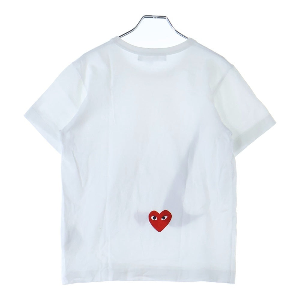 PLAY COMME des GARCONS(プレイコムデギャルソン) ×NIKE ナイキ フロント ロゴプリント 半袖Tシャツ カットソー ホワイト AE-T401