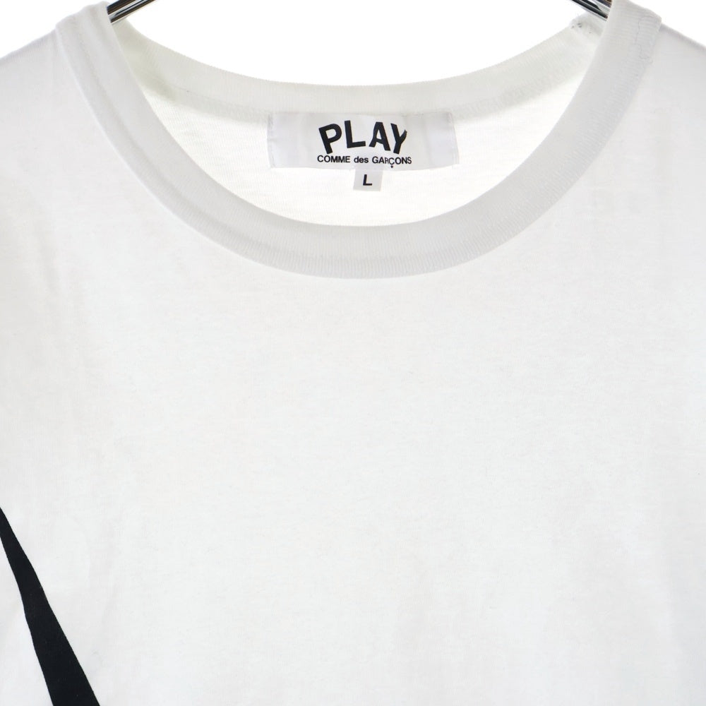 PLAY COMME des GARCONS(プレイコムデギャルソン) ×NIKE ナイキ フロント ロゴプリント 半袖Tシャツ カットソー ホワイト AE-T401