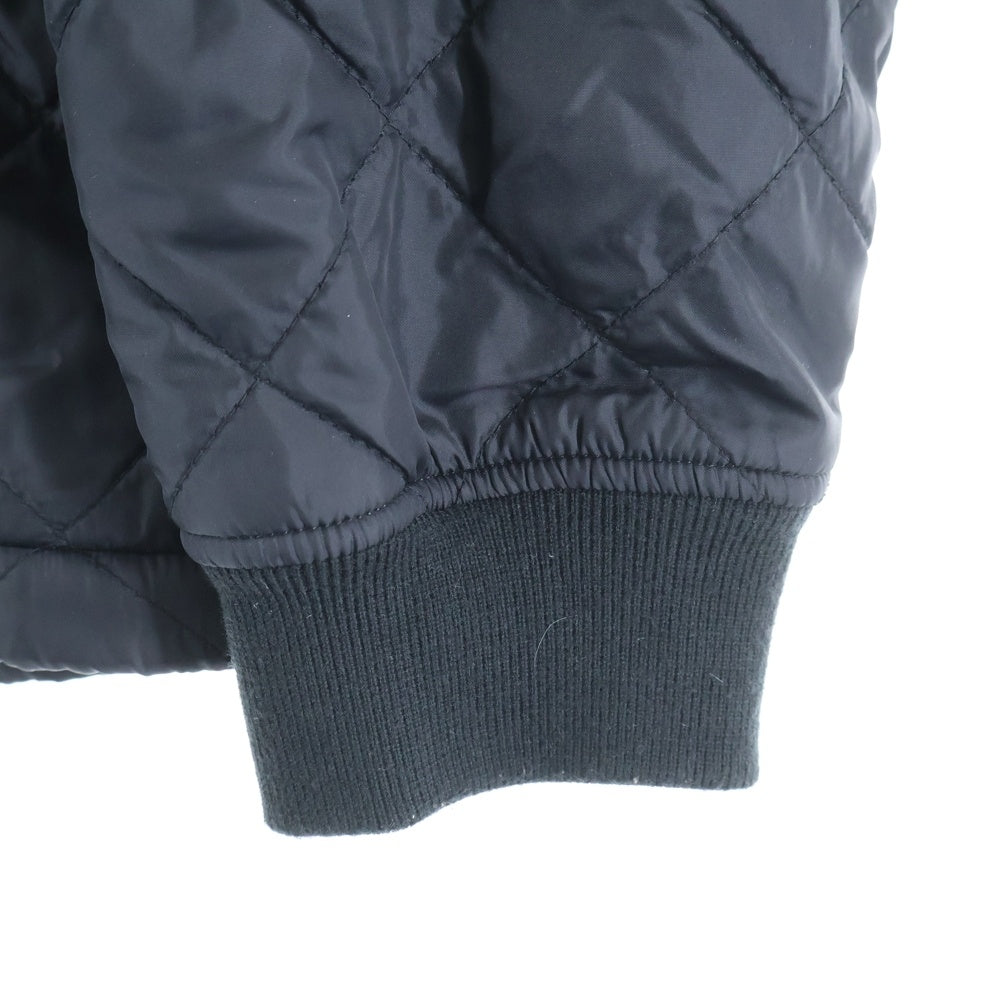 SUPREME(シュプリーム) 17SS Arc Logo Quilted Half Zip Pullover アーチロゴ キルティング ナイロン ハーフジップ プルオーバー トレーナー ブラック