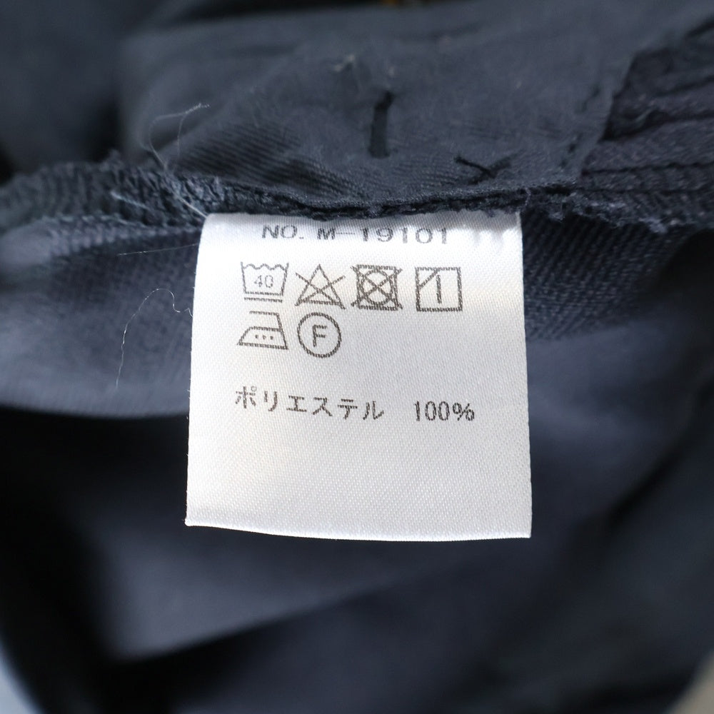 MR.OLIVE(ミスターオリーブ) RETRO POLYESTER TWILL BELTED WIDE TAPERED PANTS レトロ ポリエステル テーパード パンツ ネイビー M-19101
