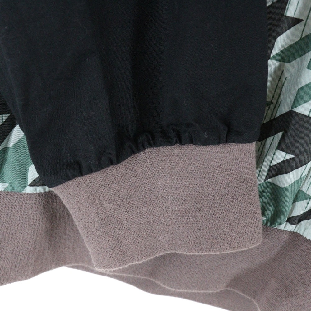 DISCOVERED(ディスカバード) 千鳥格子 総柄 ナイロン コットン 切り返し 長袖Tシャツ マルチ DC-S15-CU-06