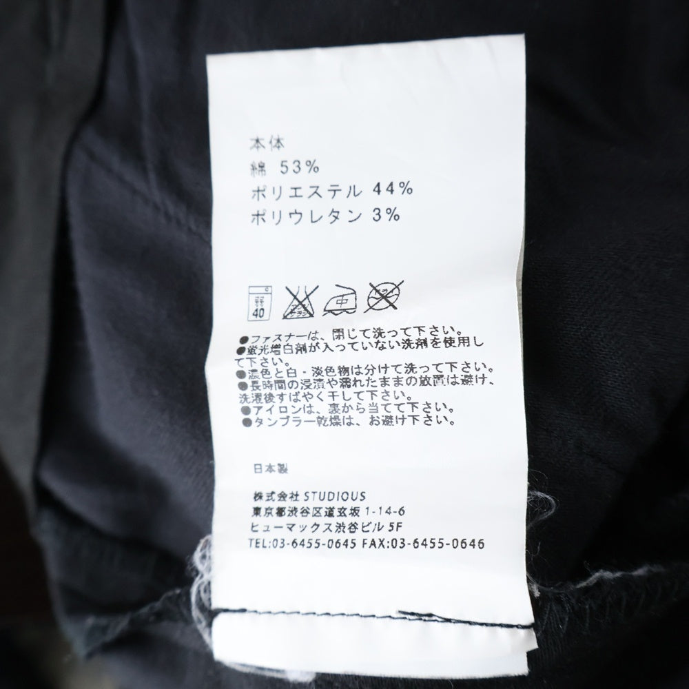 UNITED TOKYO(ユナイテッド トウキョウ) 2タックワイドパンツ メンズ ブラック 405149032