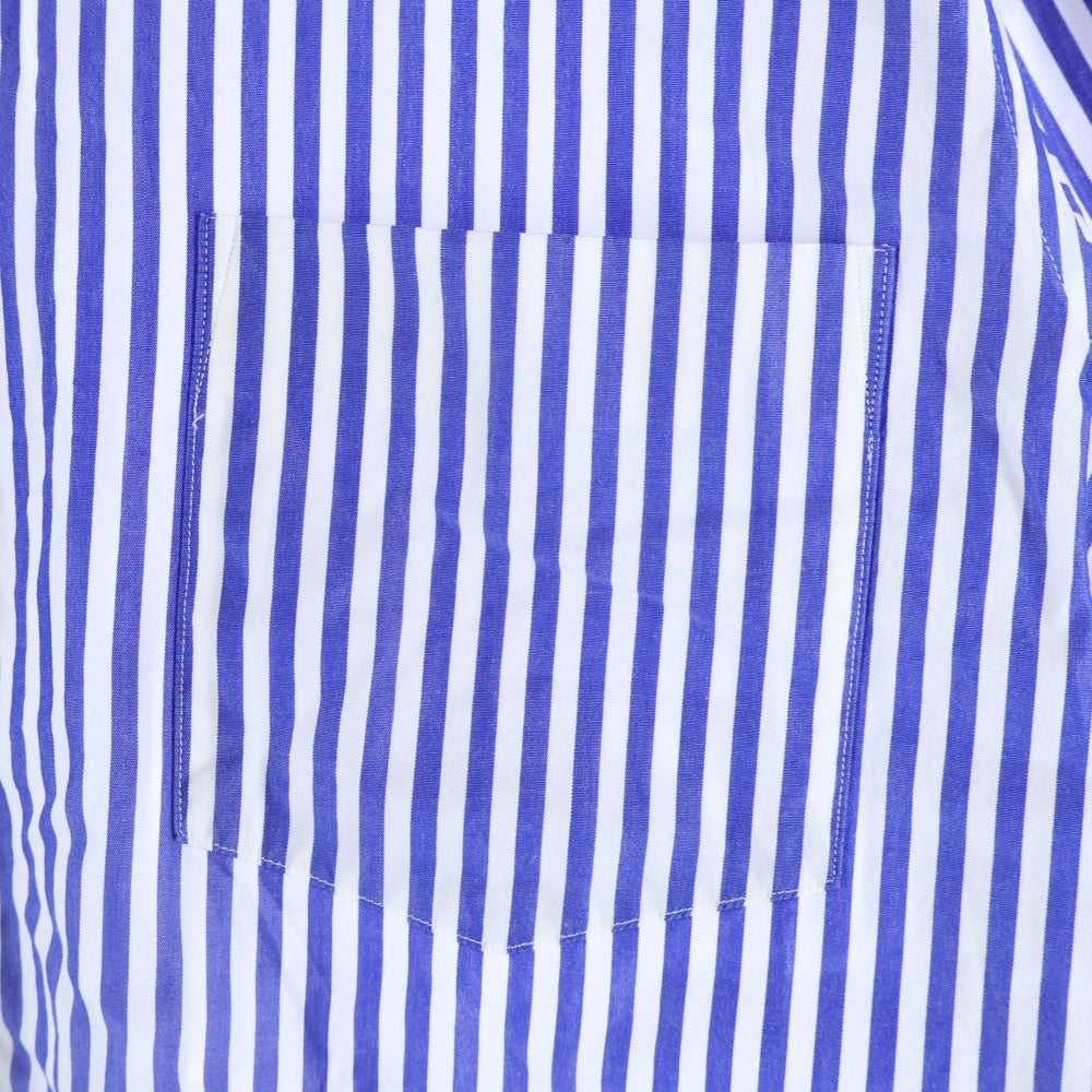 BEAUTY&YOUTH UNITED ARROWS(ビューティーアンドユースユナイテッドアローズ) オーバーサイズ ストライプ 長袖シャツ ホワイト/ブルー