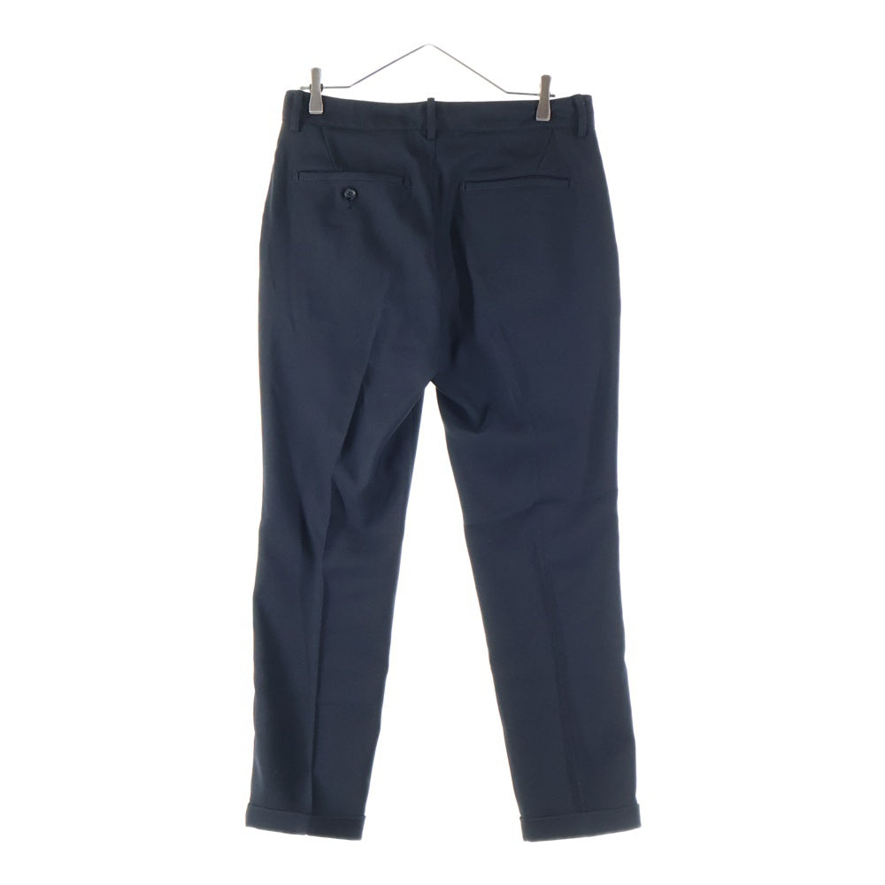 MR.OLIVE(ミスターオリーブ) RETORO POLYESTER TWILL ONE PLEATS STA-PREST TAPERED PANTS レトロ ポリエステル センタープレス テーパード パンツ ブラック M-18102