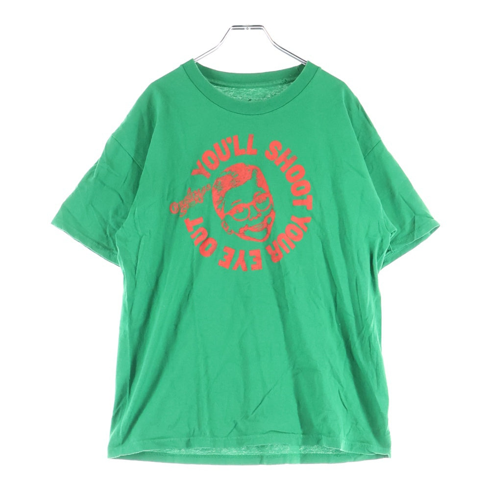 NO BRAND(ノーブランド) Christmas Story プリント 半袖カットソーTシャツ グリーン