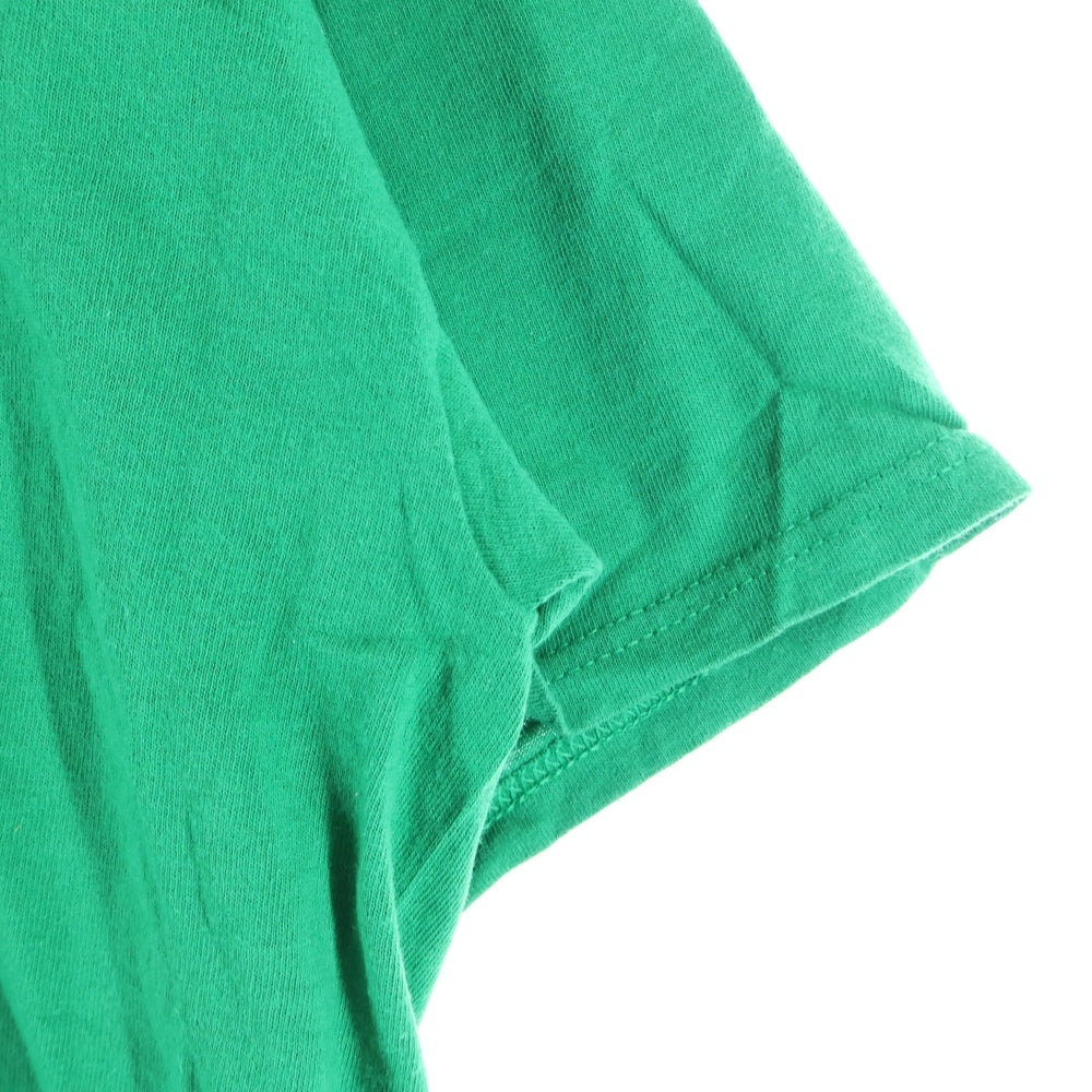 NO BRAND(ノーブランド) Christmas Story プリント 半袖カットソーTシャツ グリーン