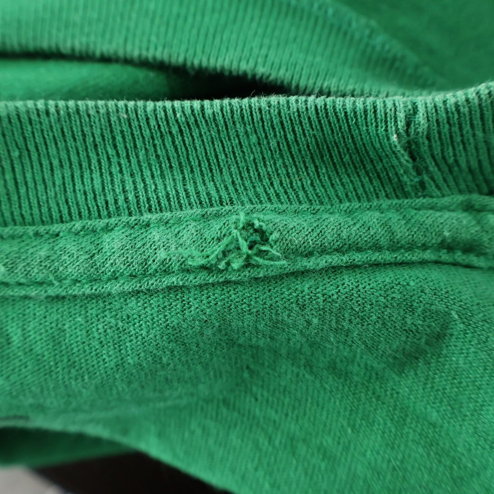 NO BRAND(ノーブランド) Christmas Story プリント 半袖カットソーTシャツ グリーン