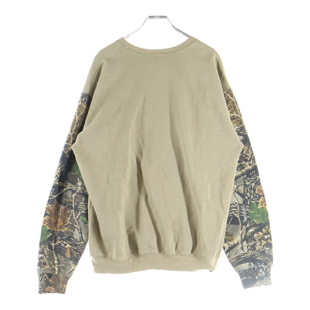 cabela's(カベラス) 袖リアルツリー クルーネック スウェット ブラウン