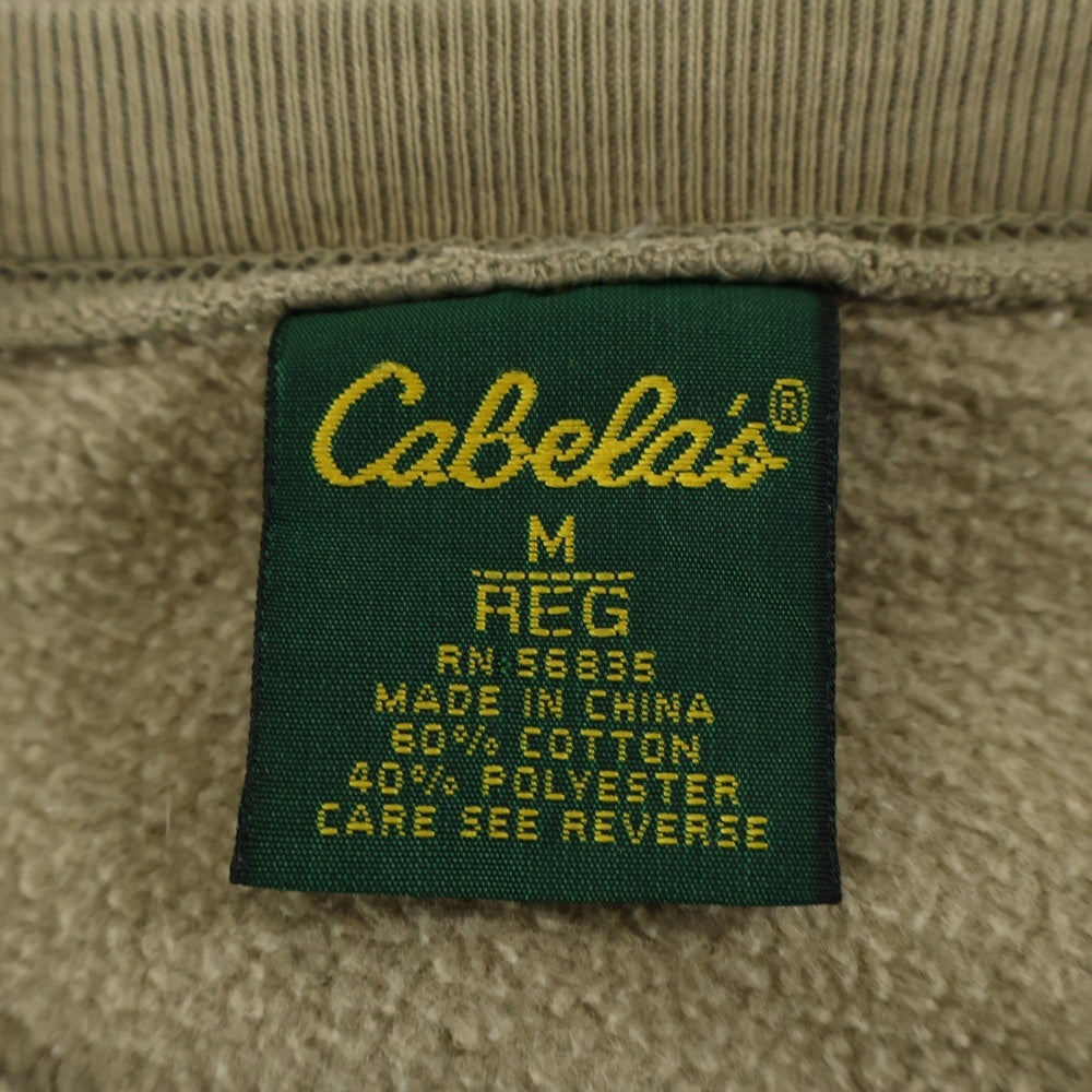 cabela's(カベラス) 袖リアルツリー クルーネック スウェット ブラウン