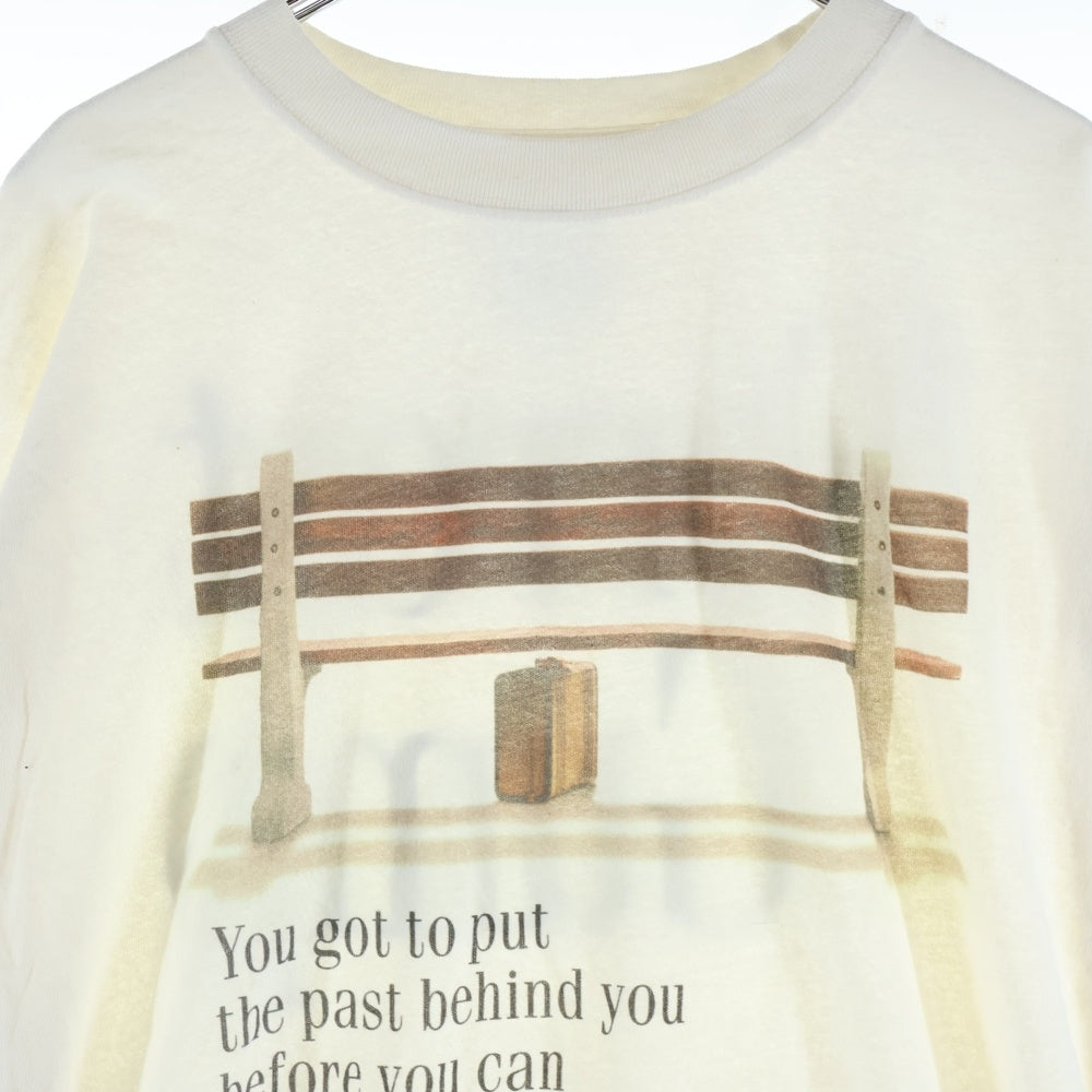 NO BRAND(ノーブランド) Forrest Gump フォレスト・ガンプ 両面プリント 半袖カットソーTシャツ ホワイト