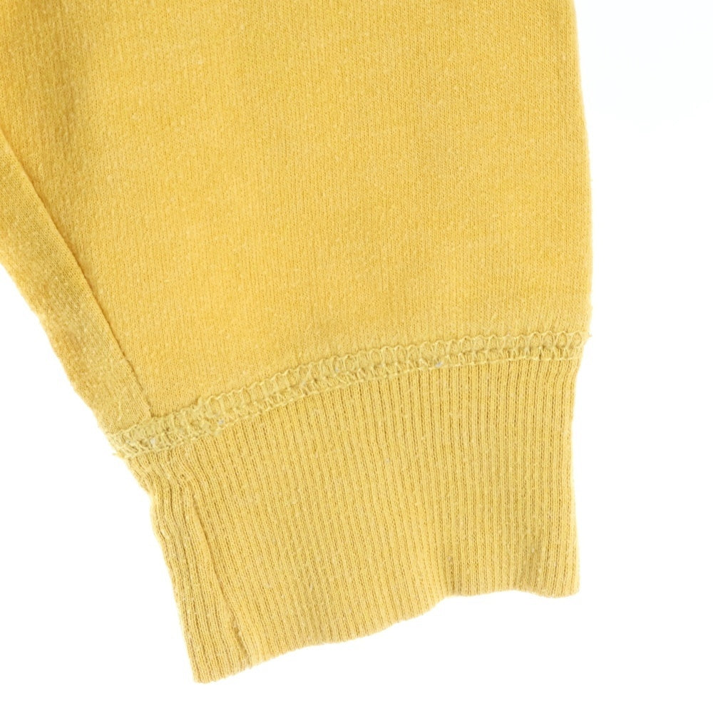 THE ROLLING STONES(ザ・ローリング・ストーンズ) リップタン フロント プリント ラグラン クルーネックトレーナー ホワイト/イエロー