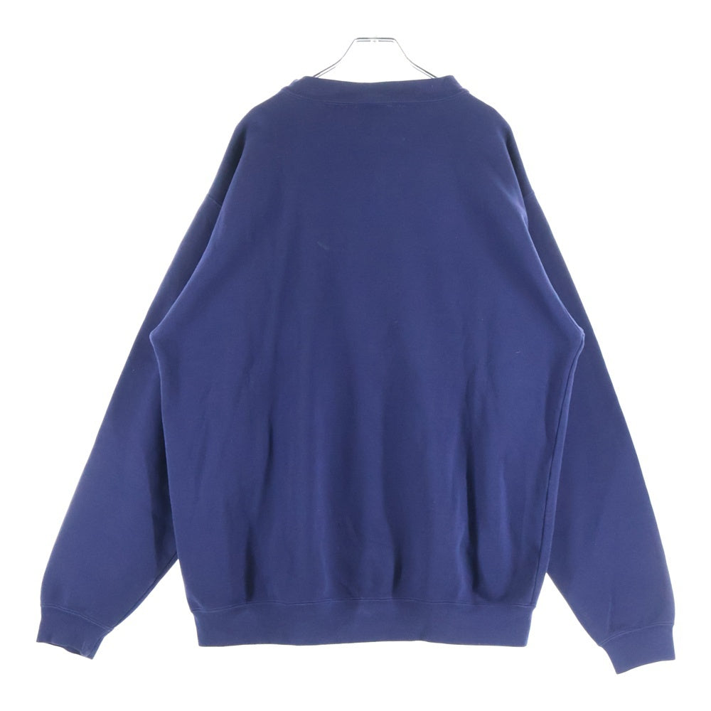 CARHARTT(カーハート) ロゴ刺繍 クルーネック コットン スウェットトレーナー ネイビー