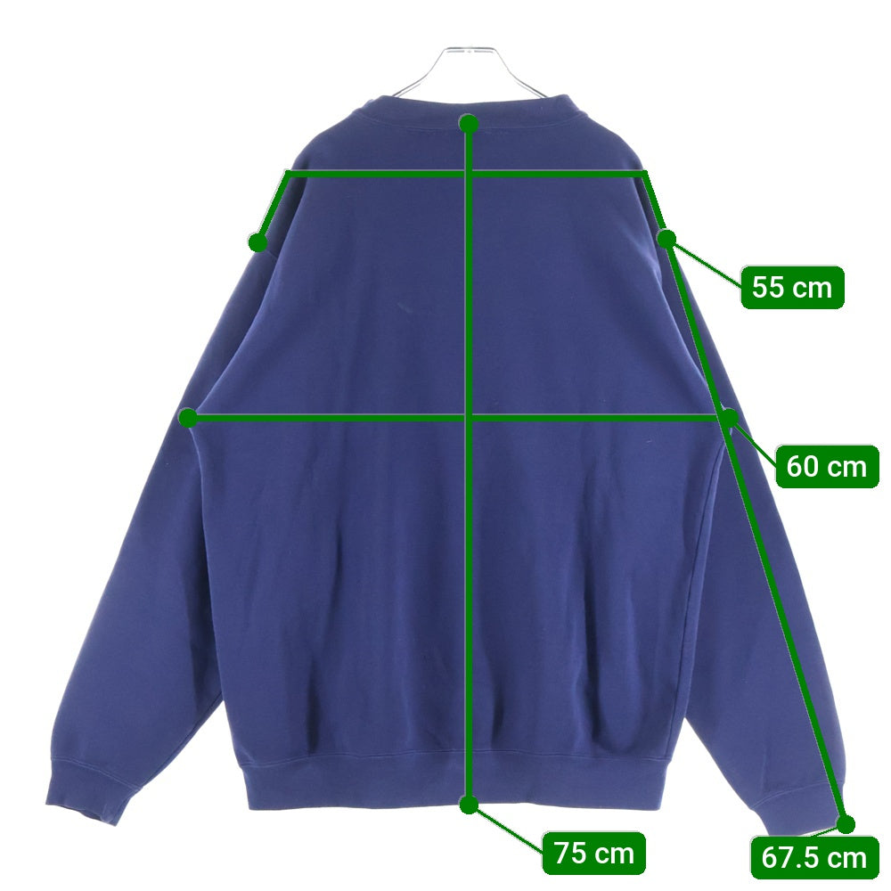 CARHARTT(カーハート) ロゴ刺繍 クルーネック コットン スウェットトレーナー ネイビー