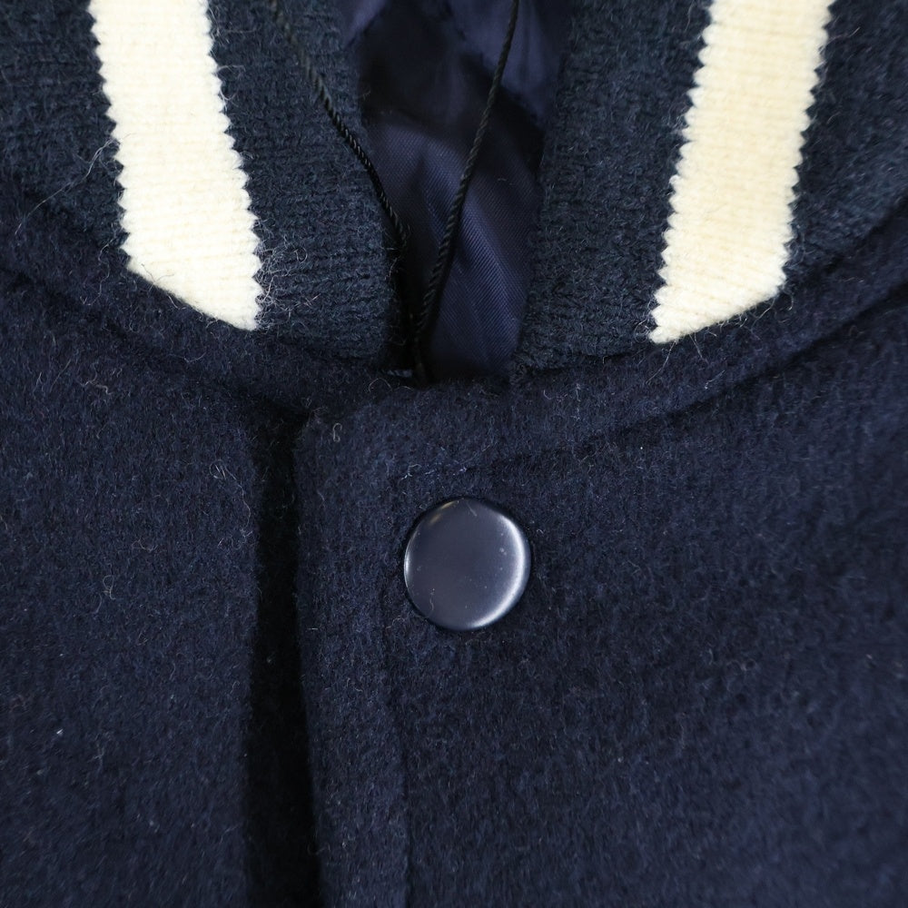 HUF(ハフ) 20 YEAR CLASSIC H VARSITY JACKET 20周年 クラシック H バーシティ スタジアムジャケット スタジャン ブラック JK00368