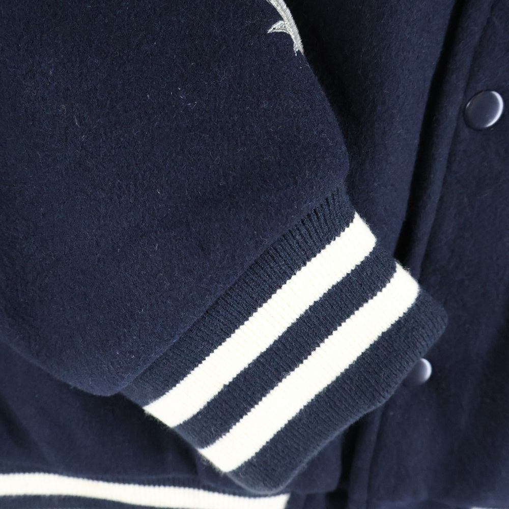 HUF(ハフ) 20 YEAR CLASSIC H VARSITY JACKET 20周年 クラシック H バーシティ スタジアムジャケット スタジャン ブラック JK00368