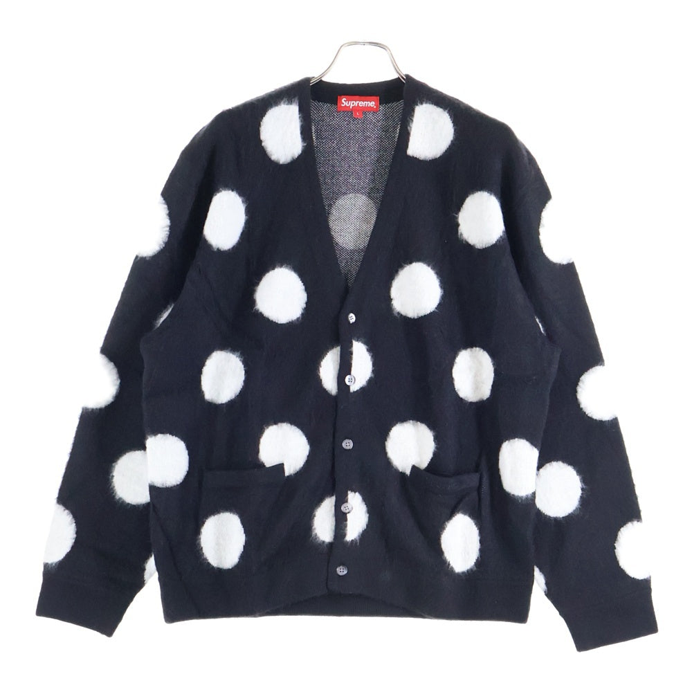 SUPREME(シュプリーム) 20SS Brushed Polka Dot Cardigan ブラッシュド ポルカドット カーディガン ブラック