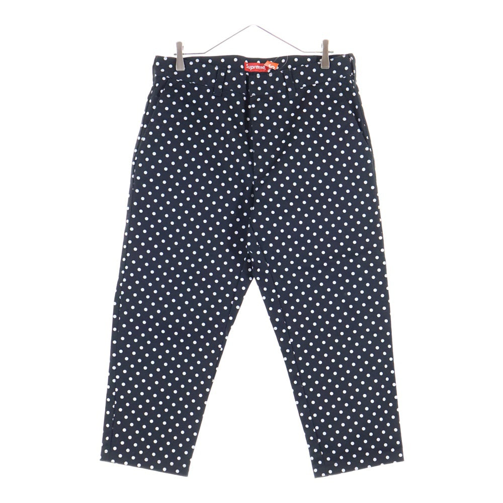 SUPREME(シュプリーム) 18AW Work Pant Polka Dot ポルカドット ワークパンツ ブラック/ホワイト