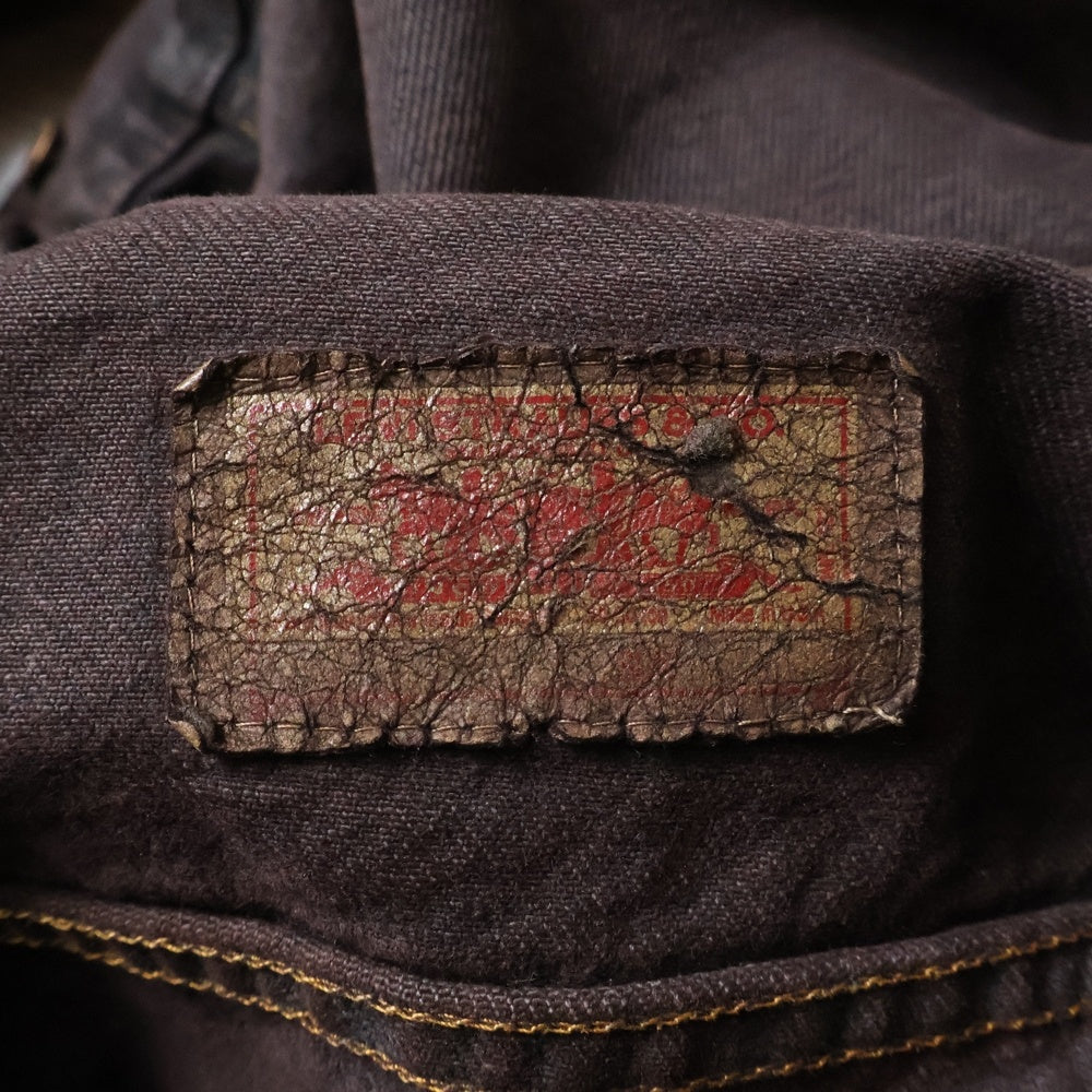 Levi's(リーバイス) 80s 71506-0214 USA製 ボタン裏870 後染め トラッカー デニムジャケット ブラウン