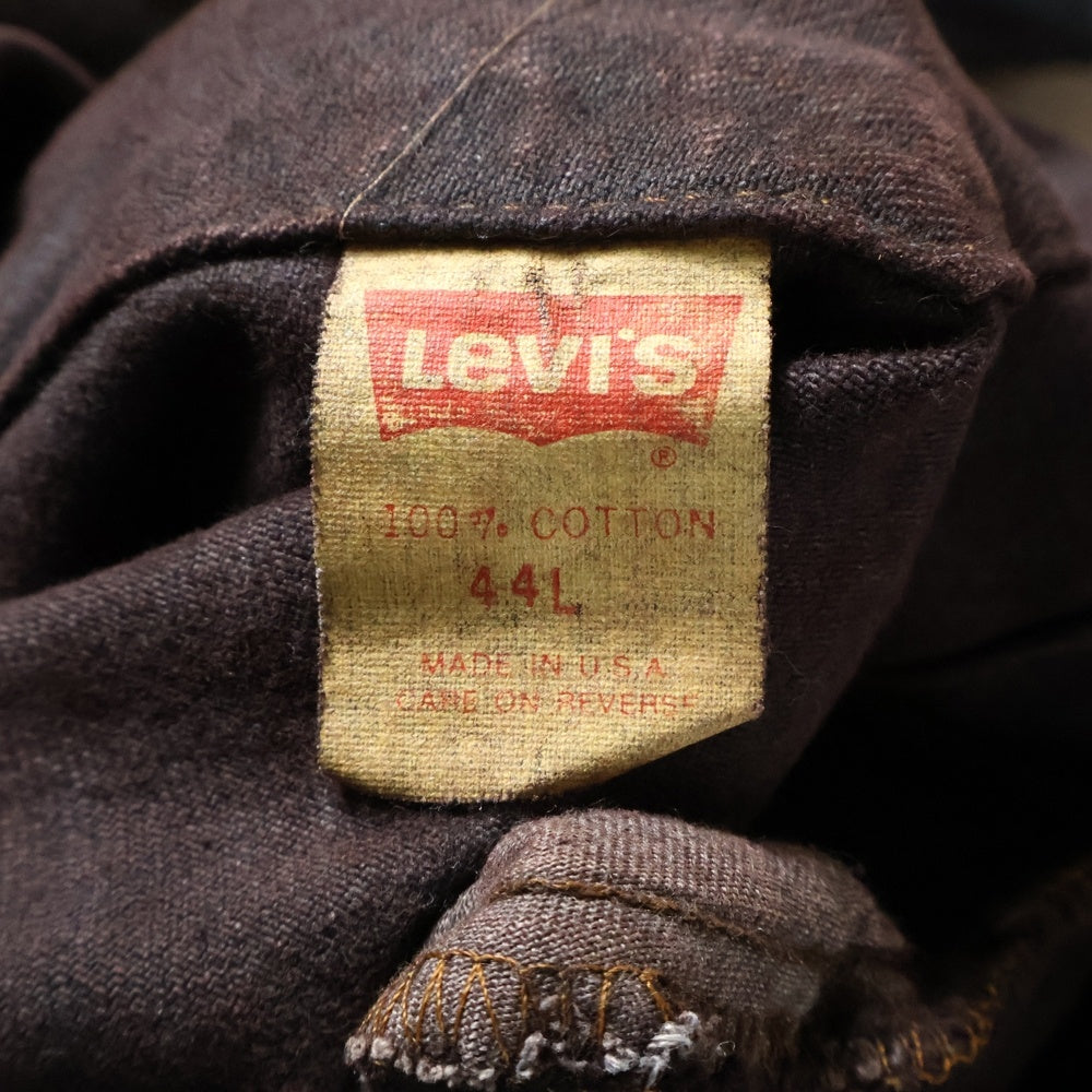 Levi's(リーバイス) 80s 71506-0214 USA製 ボタン裏870 後染め トラッカー デニムジャケット ブラウン