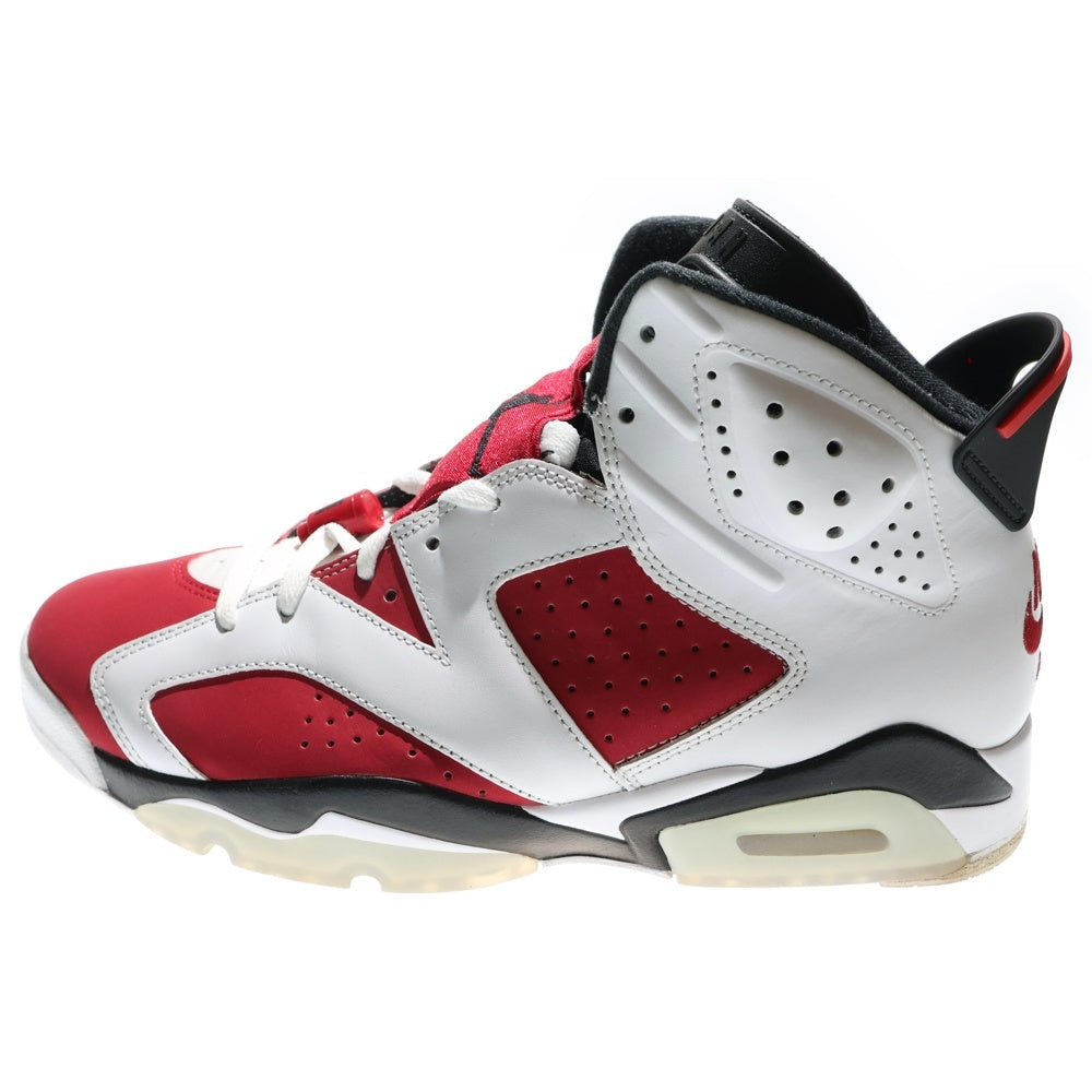 NIKE(ナイキ) AIR JORDAN 6 RETRO CARMINE エアジョーダン6 カーマイン ハイカットスニーカー ホワイト/レッド US10/28cm CT8529-106