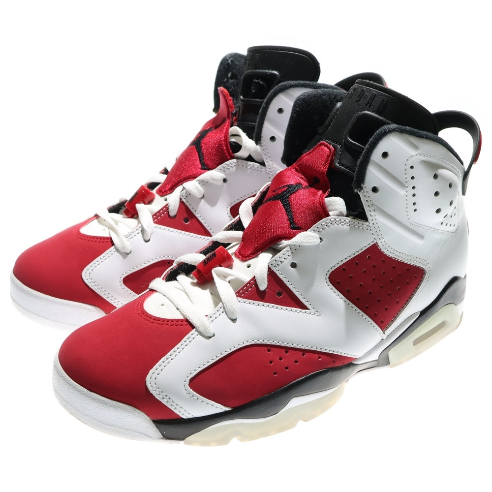 NIKE(ナイキ) AIR JORDAN 6 RETRO CARMINE エアジョーダン6 カーマイン ハイカットスニーカー ホワイト/レッド US10/28cm CT8529-106